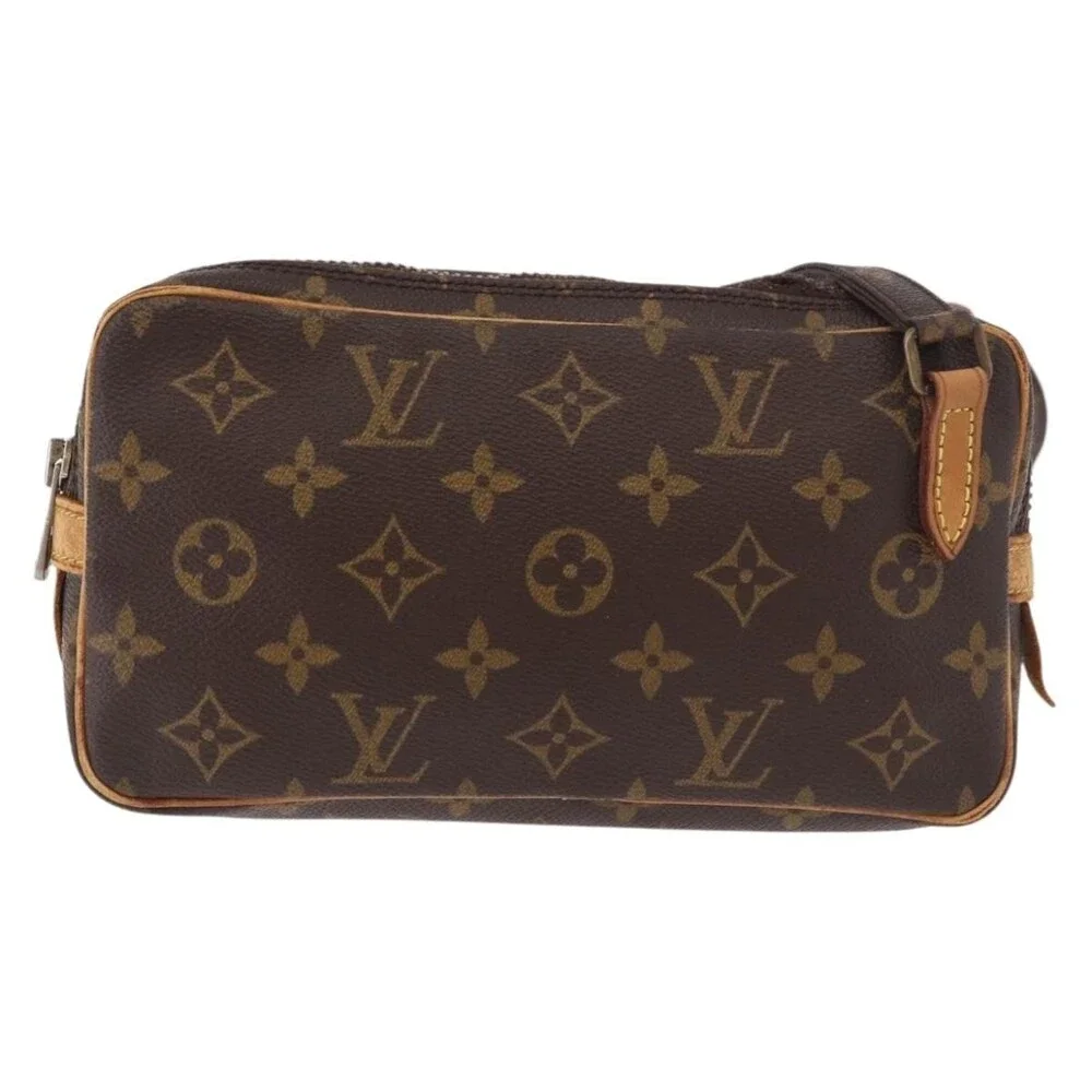 Louis Vuitton Monogram Marly Bandouliere Shoulder Bag Brown
